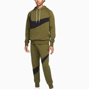 Nike Dark Green Tracksuit with Black Swoosh